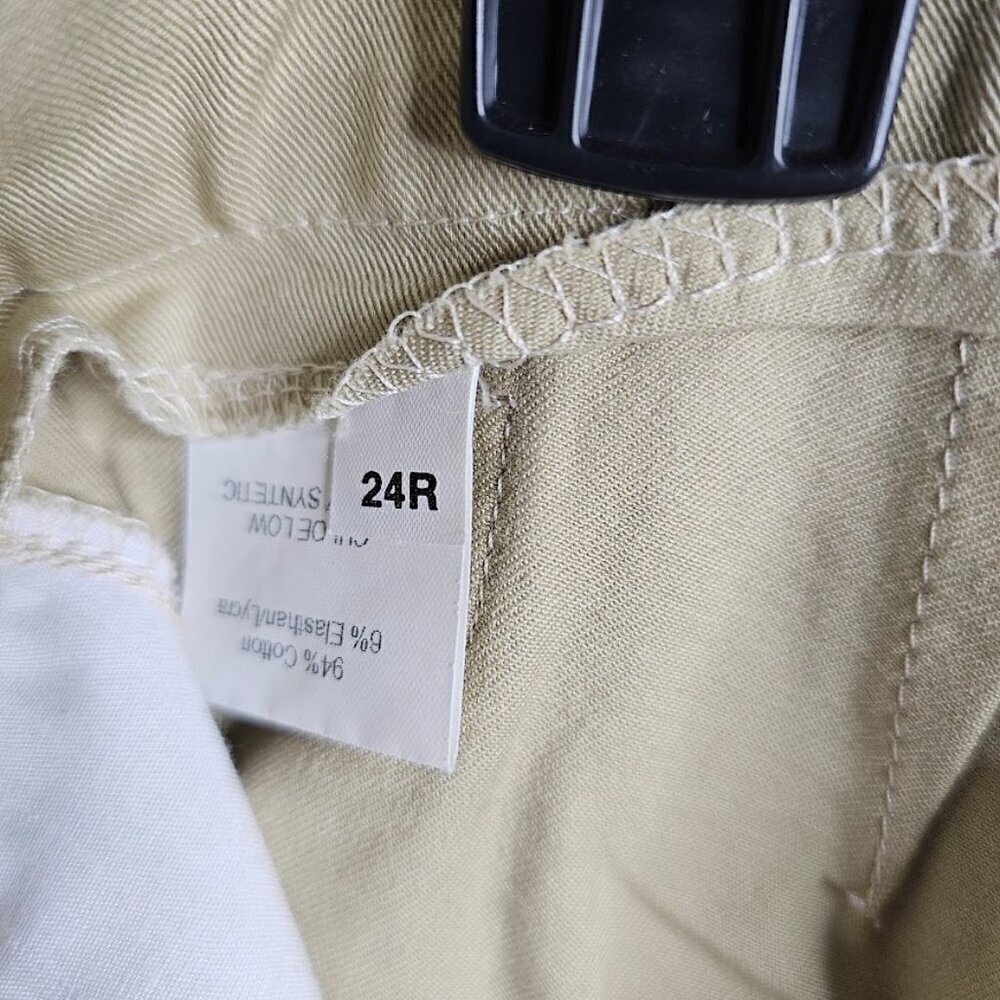 NEW TRAINER'S CHOICE Knee Patch Riding Pants 24R Khaki Equestrian Breeches Horse - Picture 5 of 8